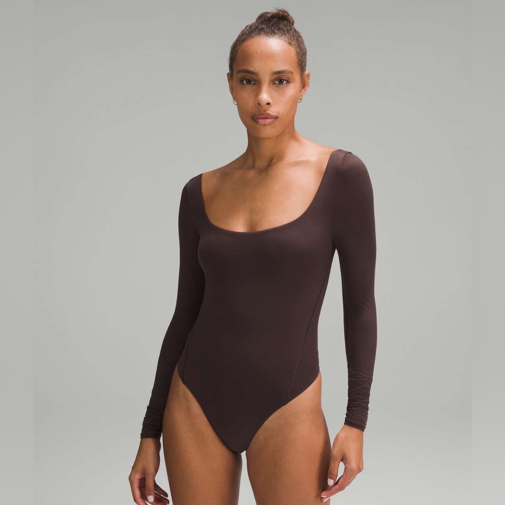 Lululemon Athletica Chocolate Long Sleeve Bodysuit
